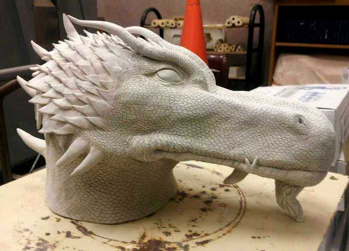 Tessa's dragon sculpture